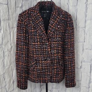 Requirements Multicolored Tweed/Boucle Women's‎ Jacket Size 14